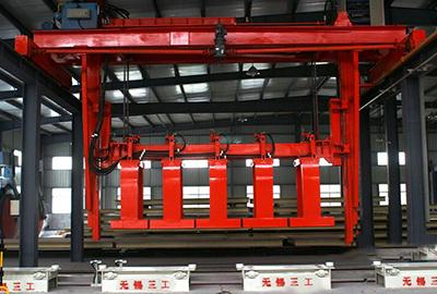 Block Handling Crane and Clamp for Finished Products